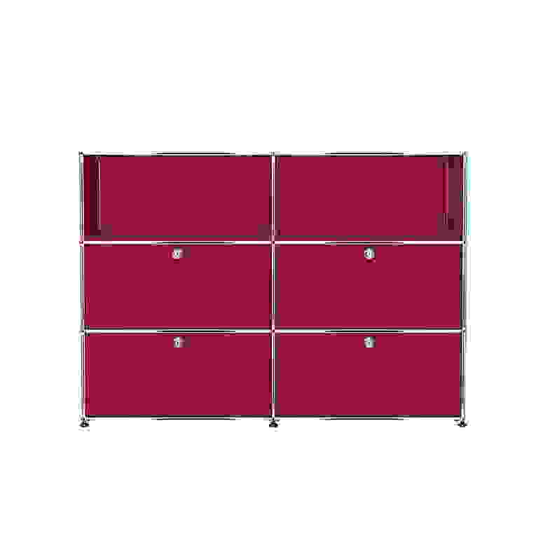 Zoom: Highboard USM G3 Rubinrot