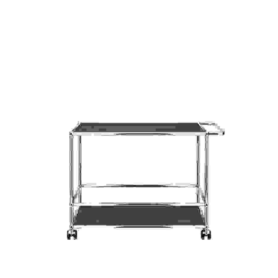 Servierwagen USM L Graphitschwarz