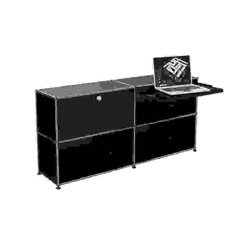 Zoom: Sideboard USM Homeoffice 08 Graphitschwarz