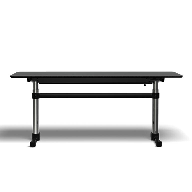 Zoom: Tisch USM Kitos M T6 Linoleum Nero