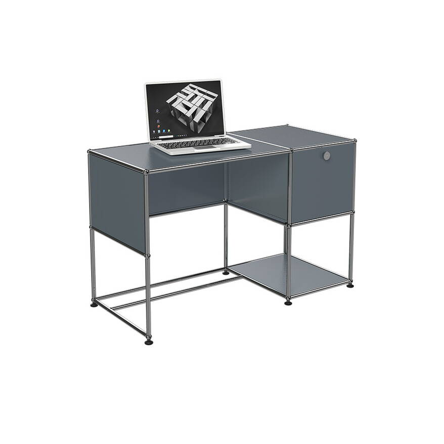 Sekretär USM Homeoffice modern B21 Mittelgrau
