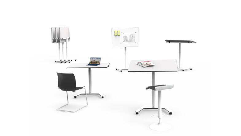 Zoom: Bürotisch Dinamica solo Identi