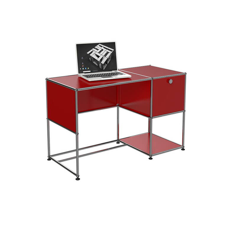 Zoom: Sekretär USM Homeoffice modern B21 Rubinrot