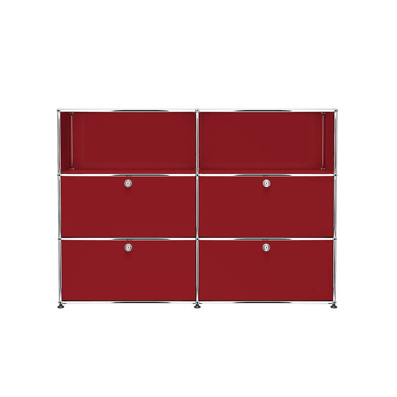 Zoom: Highboard USM G3 Rubinrot