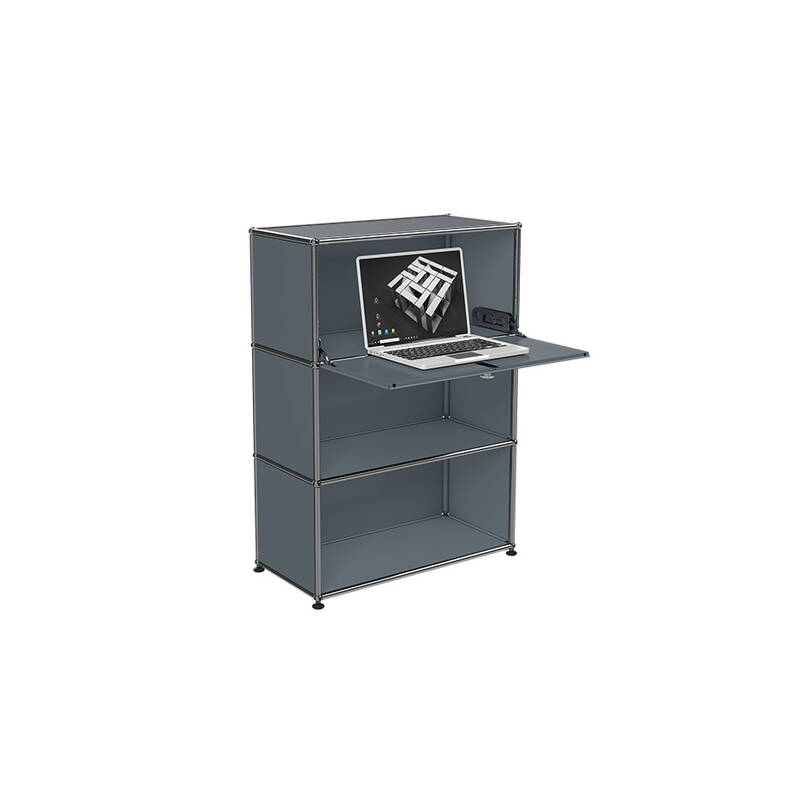 Zoom: Sekretär USM Homeoffice 06 Mittelgrau