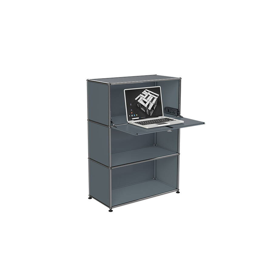 Sekretär USM Homeoffice 06 Mittelgrau