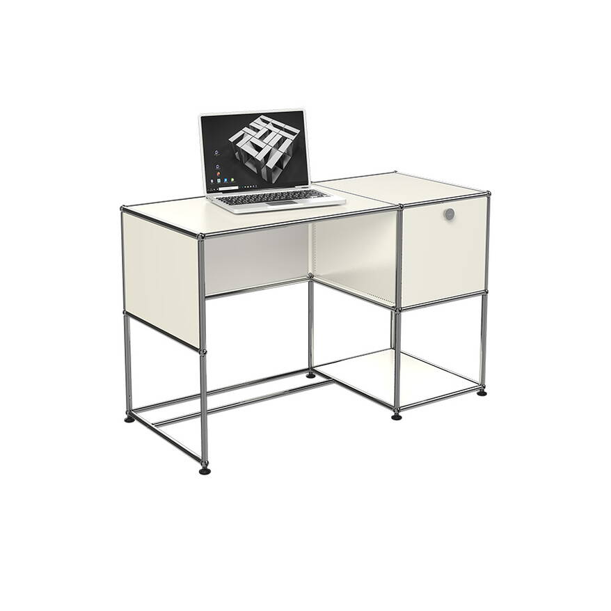 Sekretär USM Homeoffice modern B21 Reinweiss