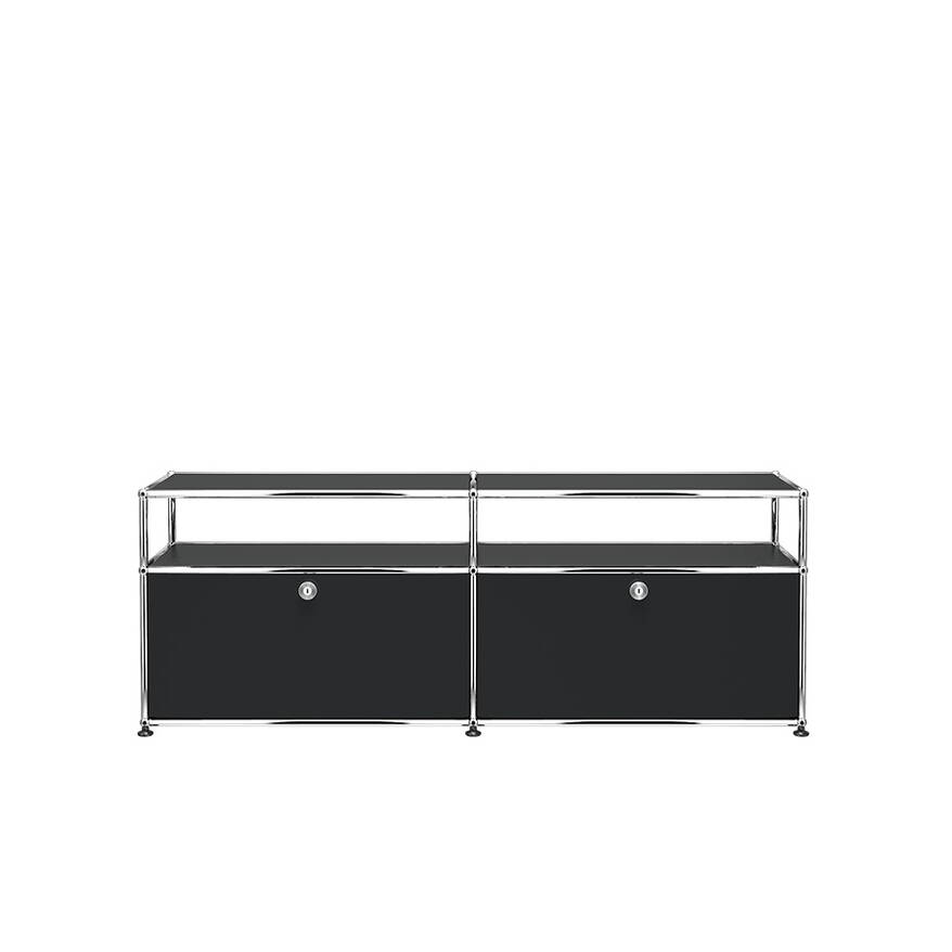 Lowboard USM O2 Graphitschwarz