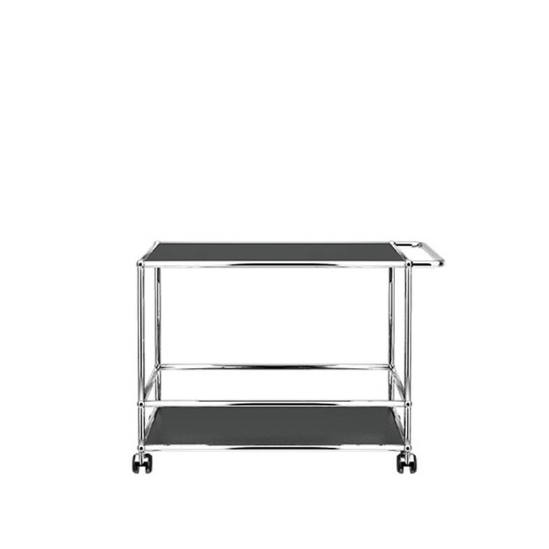 Zoom: Servierwagen USM L Graphitschwarz