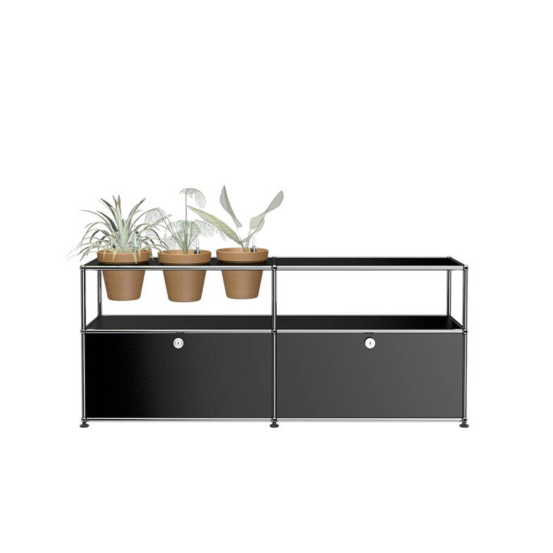 Zoom: Sideboard USM Haller M46 Graphitschwarz