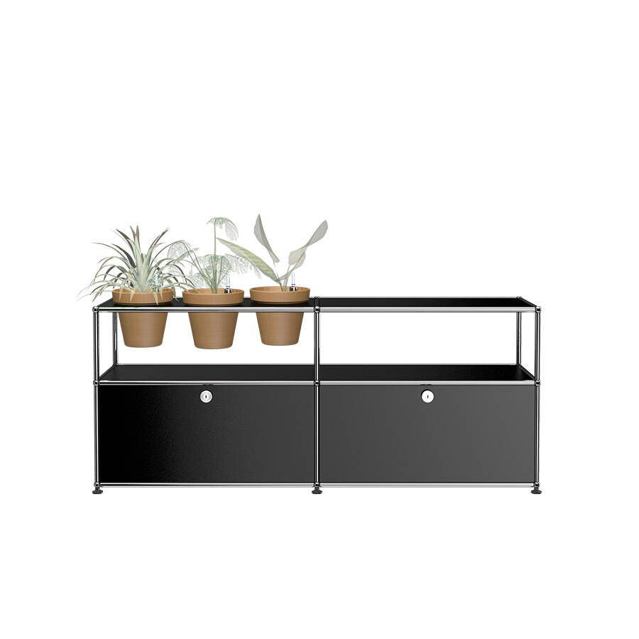 Sideboard USM Haller M46 Graphitschwarz