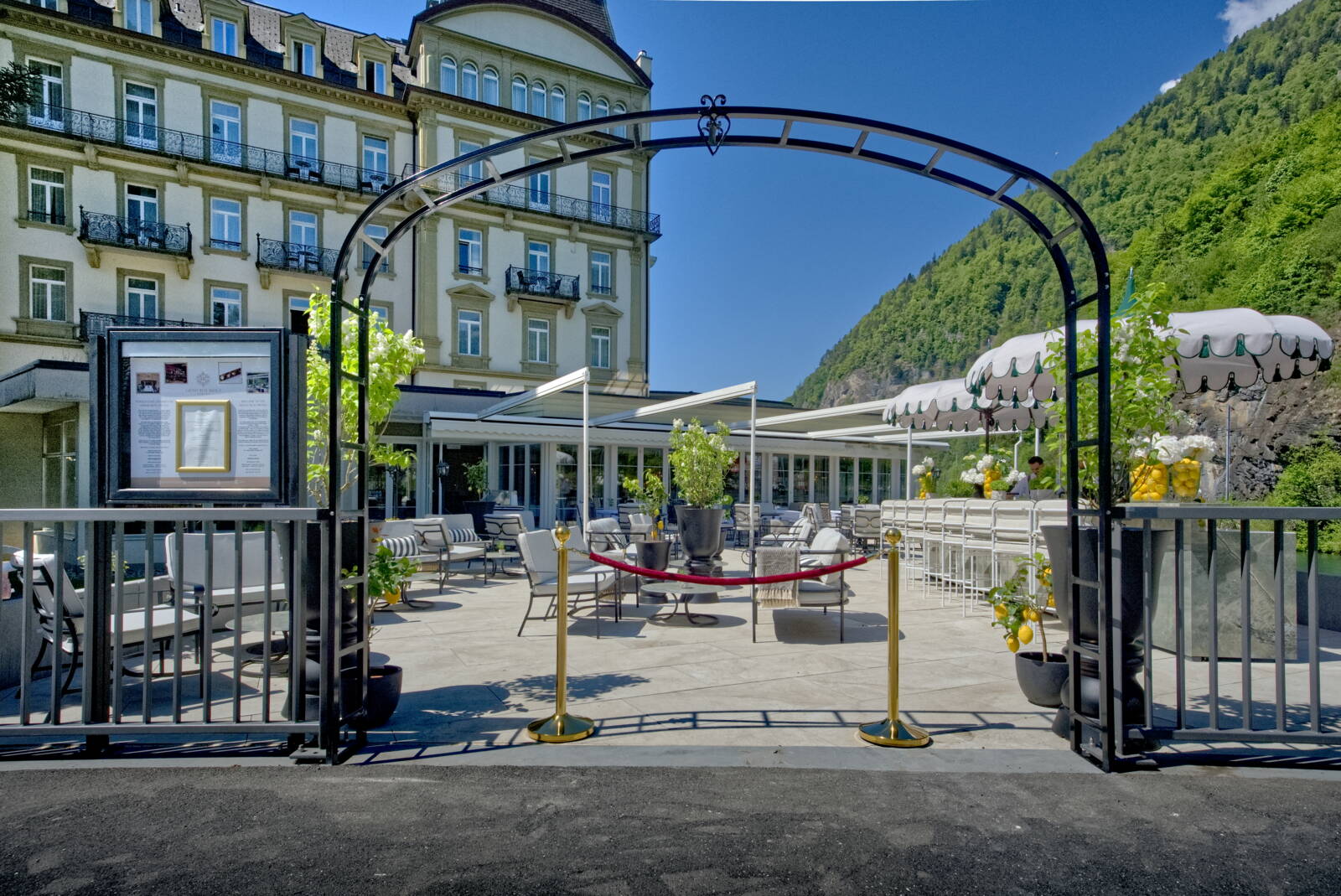Hotel Beau Rivage, Interlaken Oudoor Bar & terrasse