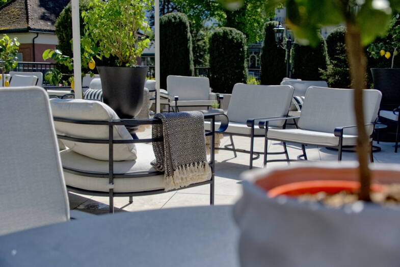 Hotel Beau Rivage, Interlaken Oudoor Bar & Terrasse