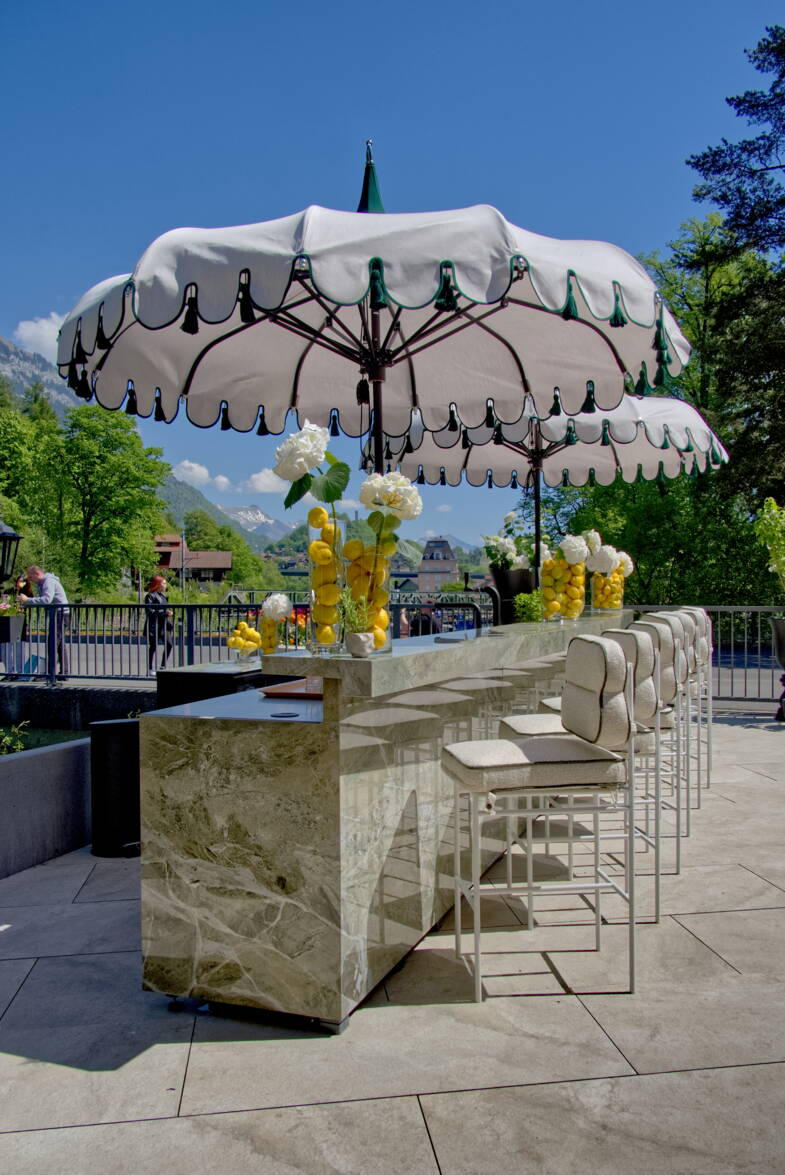 Hotel Beau Rivage, Interlaken Oudoor Bar & Terrasse